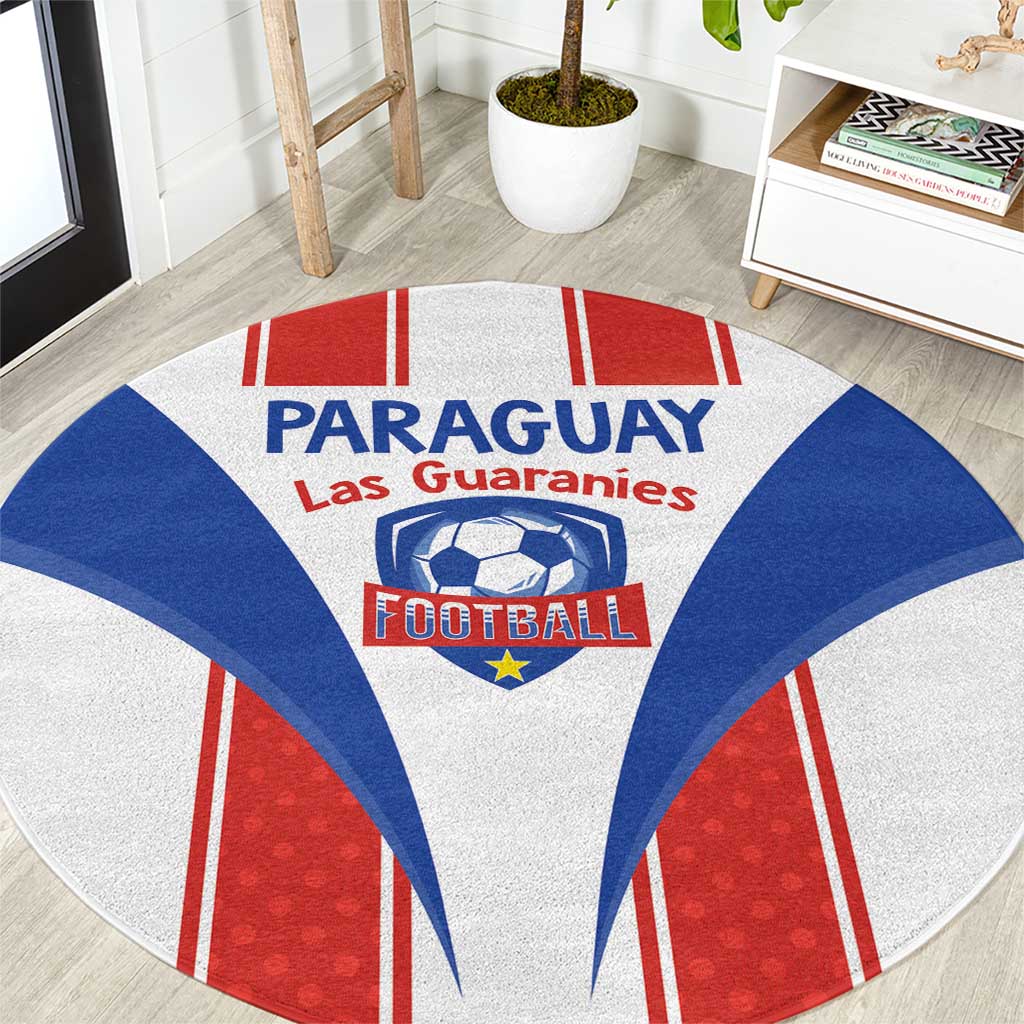 Paraguay Football Round Carpet Come On Las Guaranies - Wonder Print Shop