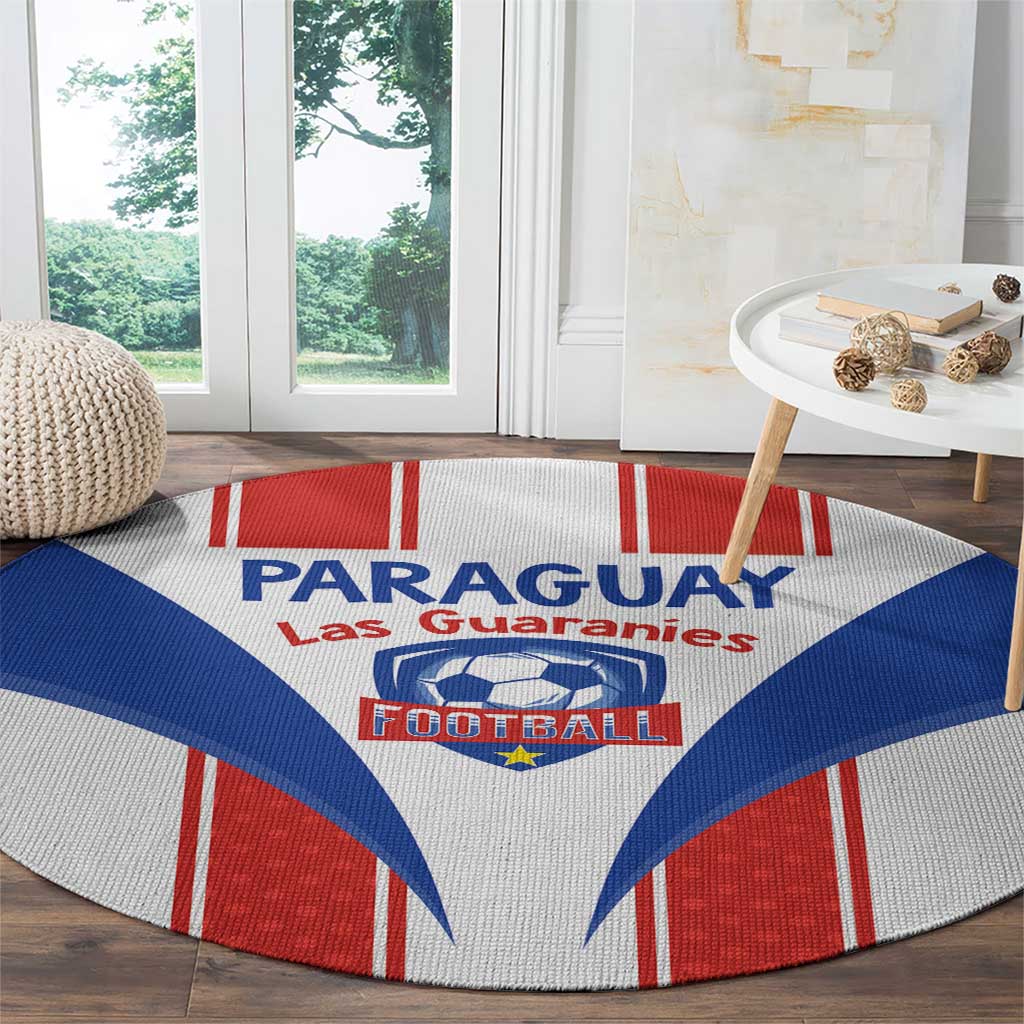 Paraguay Football Round Carpet Come On Las Guaranies - Wonder Print Shop