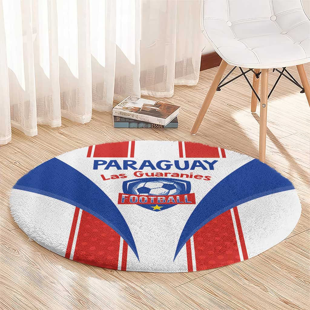 Paraguay Football Round Carpet Come On Las Guaranies - Wonder Print Shop