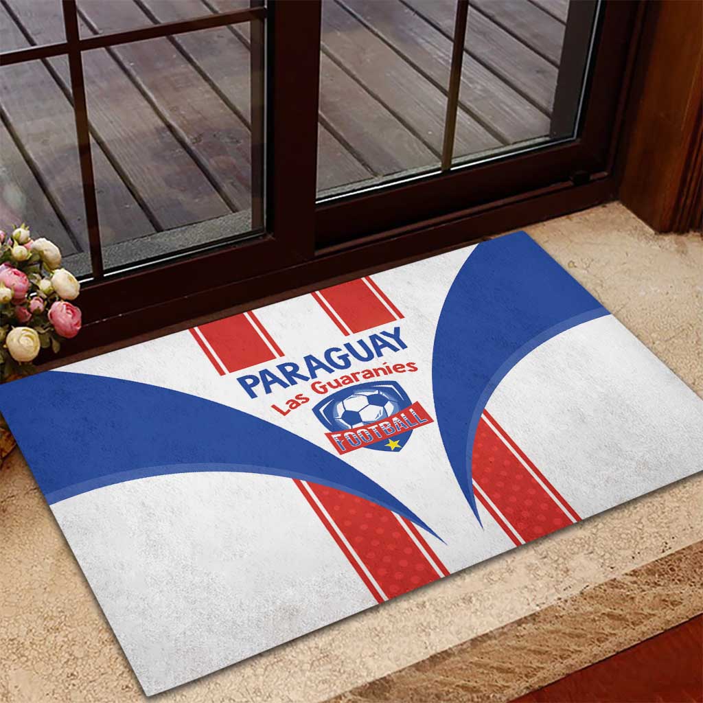 Paraguay Football Rubber Doormat Come On Las Guaranies - Wonder Print Shop