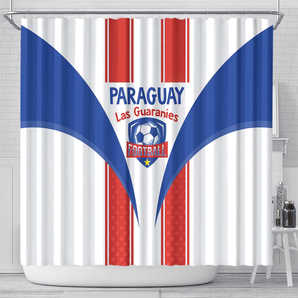 Paraguay Football Shower Curtain Come On Las Guaranies - Wonder Print Shop