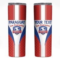 Custom Paraguay Football Skinny Tumbler Come On Las Guaranies - Wonder Print Shop