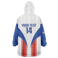 Custom Paraguay Football Wearable Blanket Hoodie Come On Las Guaranies - Wonder Print Shop