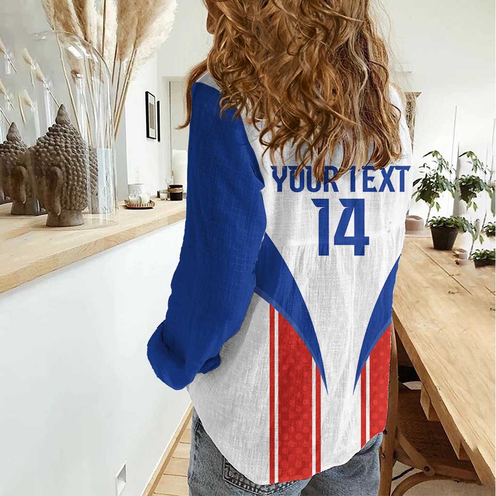 Custom Paraguay Football Women Casual Shirt Come On Las Guaranies - Wonder Print Shop