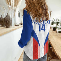 Custom Paraguay Football Women Casual Shirt Come On Las Guaranies - Wonder Print Shop