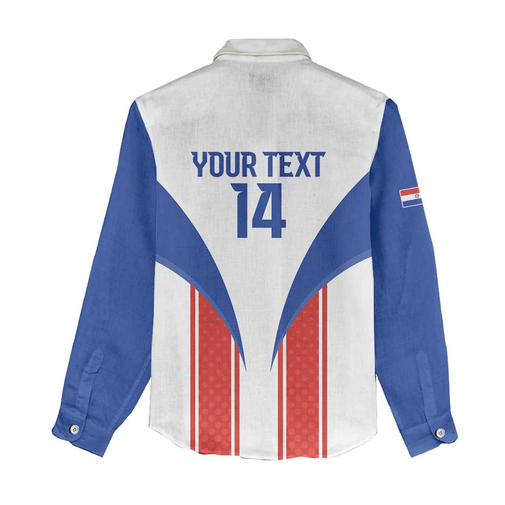Custom Paraguay Football Women Casual Shirt Come On Las Guaranies - Wonder Print Shop