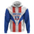 Custom Paraguay Football Zip Hoodie Come On Las Guaranies - Wonder Print Shop