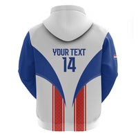 Custom Paraguay Football Zip Hoodie Come On Las Guaranies - Wonder Print Shop