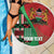 Custom Kenya Cricket Beach Blanket Come On Simbas Kente Pattern - Wonder Print Shop