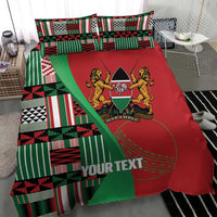 Custom Kenya Cricket Bedding Set Come On Simbas Kente Pattern - Wonder Print Shop