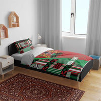 Custom Kenya Cricket Bedding Set Come On Simbas Kente Pattern - Wonder Print Shop