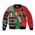 Custom Kenya Cricket Bomber Jacket Come On Simbas Kente Pattern - Wonder Print Shop