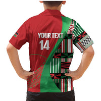 Custom Kenya Cricket Family Matching Mermaid Dress and Hawaiian Shirt Come On Simbas Kente Pattern - Wonder Print Shop