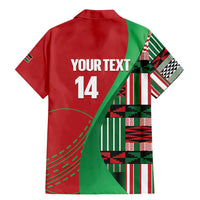 Custom Kenya Cricket Family Matching Mermaid Dress and Hawaiian Shirt Come On Simbas Kente Pattern - Wonder Print Shop