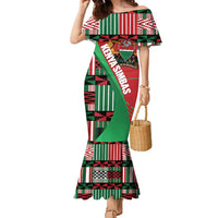 Custom Kenya Cricket Family Matching Mermaid Dress and Hawaiian Shirt Come On Simbas Kente Pattern - Wonder Print Shop