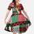 Custom Kenya Cricket Family Matching Off The Shoulder Long Sleeve Dress and Hawaiian Shirt Come On Simbas Kente Pattern - Wonder Print Shop