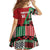 Custom Kenya Cricket Family Matching Off The Shoulder Long Sleeve Dress and Hawaiian Shirt Come On Simbas Kente Pattern - Wonder Print Shop