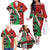 Custom Kenya Cricket Family Matching Off The Shoulder Long Sleeve Dress and Hawaiian Shirt Come On Simbas Kente Pattern - Wonder Print Shop