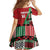 Custom Kenya Cricket Family Matching Off Shoulder Maxi Dress and Hawaiian Shirt Come On Simbas Kente Pattern - Wonder Print Shop