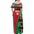 Custom Kenya Cricket Family Matching Off Shoulder Maxi Dress and Hawaiian Shirt Come On Simbas Kente Pattern - Wonder Print Shop