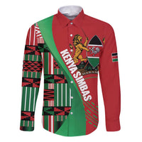 Custom Kenya Cricket Family Matching Puletasi and Hawaiian Shirt Come On Simbas Kente Pattern - Wonder Print Shop