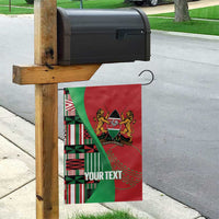 Custom Kenya Cricket Garden Flag Come On Simbas Kente Pattern - Wonder Print Shop
