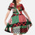 Custom Kenya Cricket Kid Short Sleeve Dress Come On Simbas Kente Pattern - Wonder Print Shop