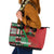 Custom Kenya Cricket Leather Tote Bag Come On Simbas Kente Pattern - Wonder Print Shop
