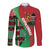 Custom Kenya Cricket Long Sleeve Button Shirt Come On Simbas Kente Pattern - Wonder Print Shop