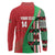Custom Kenya Cricket Long Sleeve Polo Shirt Come On Simbas Kente Pattern - Wonder Print Shop