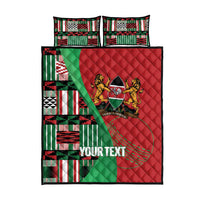 Custom Kenya Cricket Quilt Bed Set Come On Simbas Kente Pattern - Wonder Print Shop