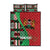 Custom Kenya Cricket Quilt Bed Set Come On Simbas Kente Pattern - Wonder Print Shop