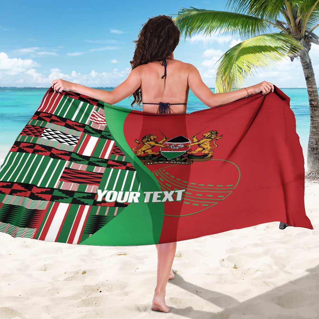 Custom Kenya Cricket Sarong Come On Simbas Kente Pattern - Wonder Print Shop