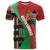 Custom Kenya Cricket T Shirt Come On Simbas Kente Pattern - Wonder Print Shop