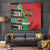 Custom Kenya Cricket Tapestry Come On Simbas Kente Pattern - Wonder Print Shop