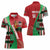 Custom Kenya Cricket Women Polo Shirt Come On Simbas Kente Pattern - Wonder Print Shop