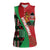 Custom Kenya Cricket Women Sleeveless Polo Shirt Come On Simbas Kente Pattern - Wonder Print Shop