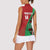 Custom Kenya Cricket Women Sleeveless Polo Shirt Come On Simbas Kente Pattern - Wonder Print Shop