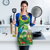 Christmas In July Brazil Apron Feliz Natal Blue Macaw Santa Tropical Vibes