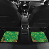 Christmas In July Brazil Car Mats Feliz Natal Blue Macaw Santa Tropical Vibes