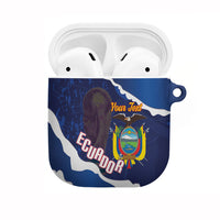 Custom Ecuador 2026 Football AirPods Case Come On La Tri Grunge Style