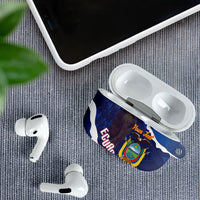 Custom Ecuador 2026 Football AirPods Case Come On La Tri Grunge Style