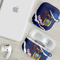 Custom Ecuador 2026 Football AirPods Case Come On La Tri Grunge Style
