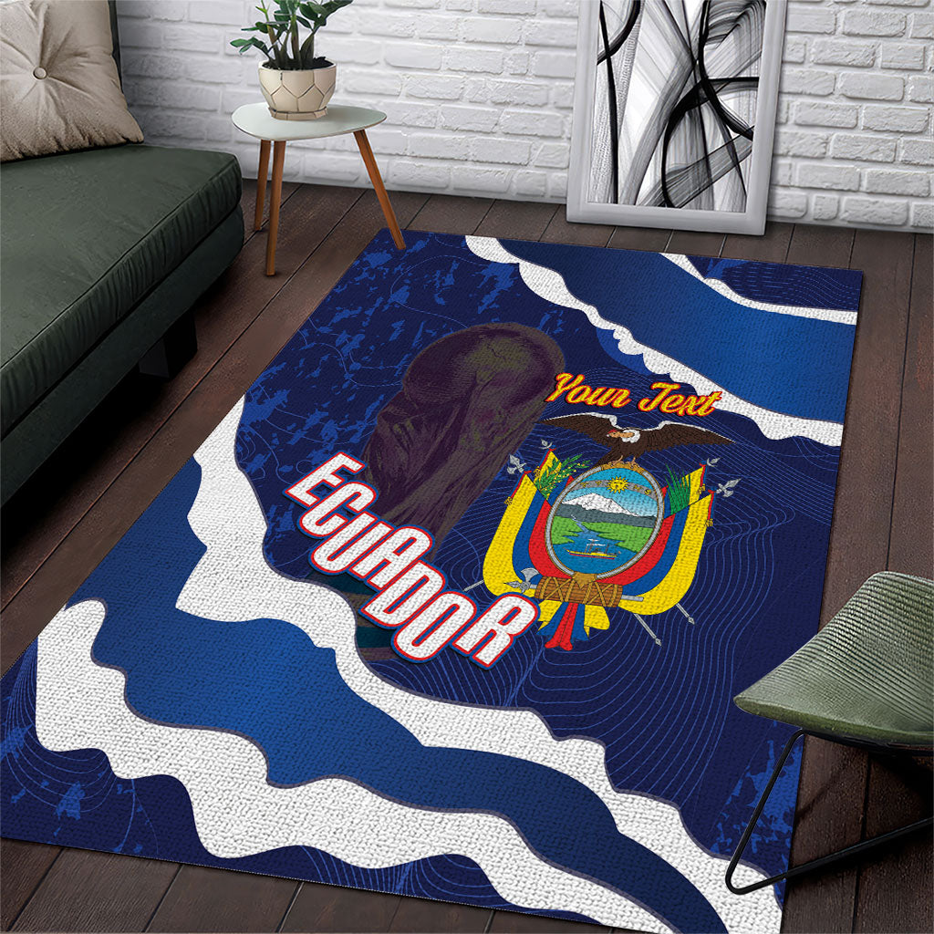 Custom Ecuador 2026 Football Area Rug Come On La Tri Grunge Style