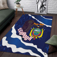 Custom Ecuador 2026 Football Area Rug Come On La Tri Grunge Style