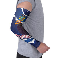 Custom Ecuador 2026 Football Arm Sleeves Come On La Tri Grunge Style