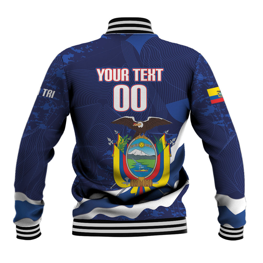 Custom Ecuador 2026 Football Baseball Jacket Come On La Tri Grunge Style