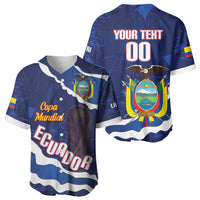 Custom Ecuador 2026 Football Baseball Jersey Come On La Tri Grunge Style