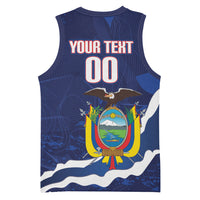 Custom Ecuador 2026 Football Basketball Jersey Come On La Tri Grunge Style