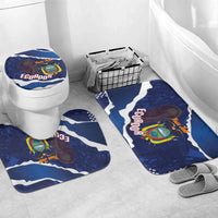 Custom Ecuador 2026 Football Bathroom Set Come On La Tri Grunge Style